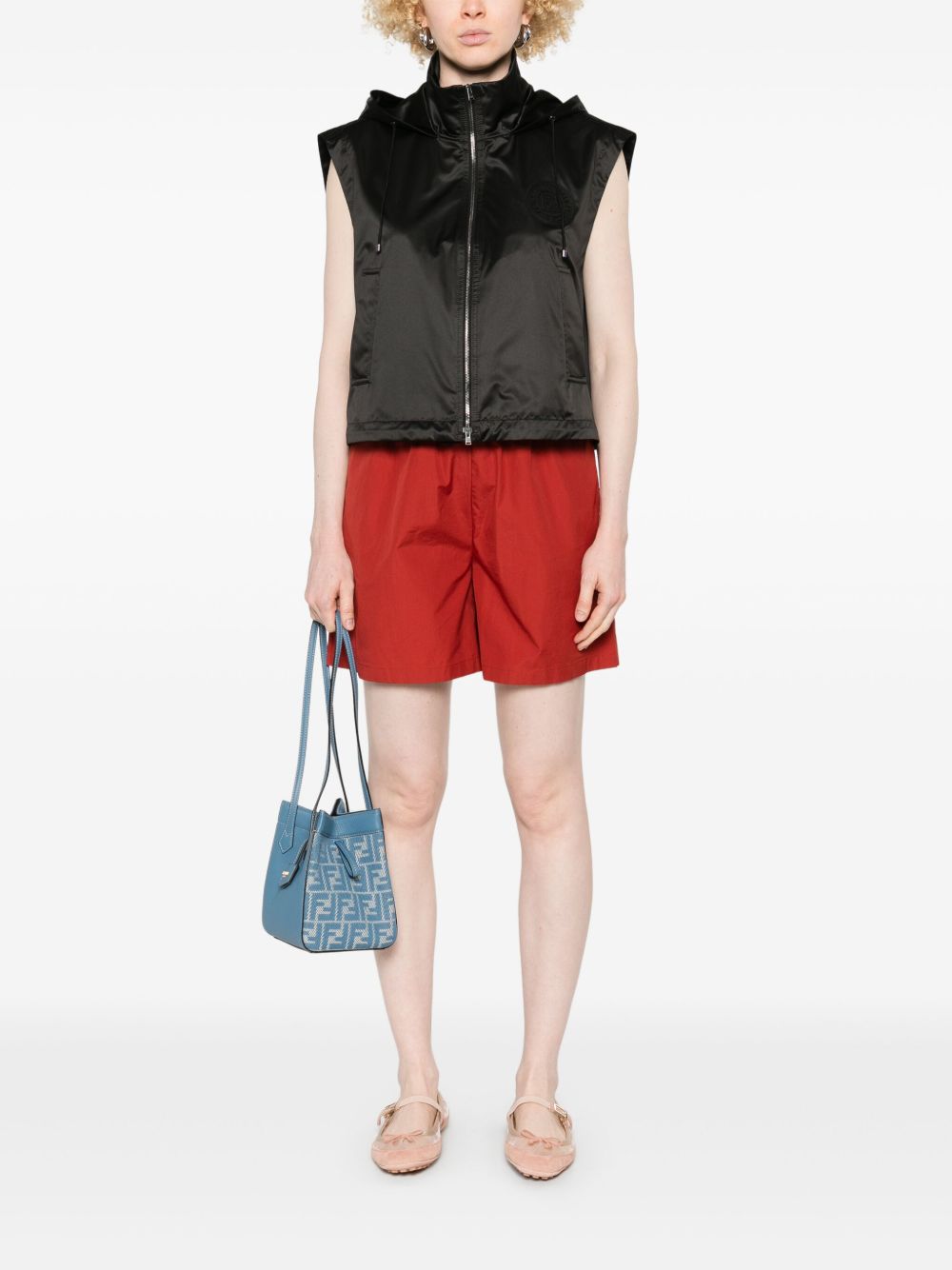 FENDI Hooded Zipped Vest for Women