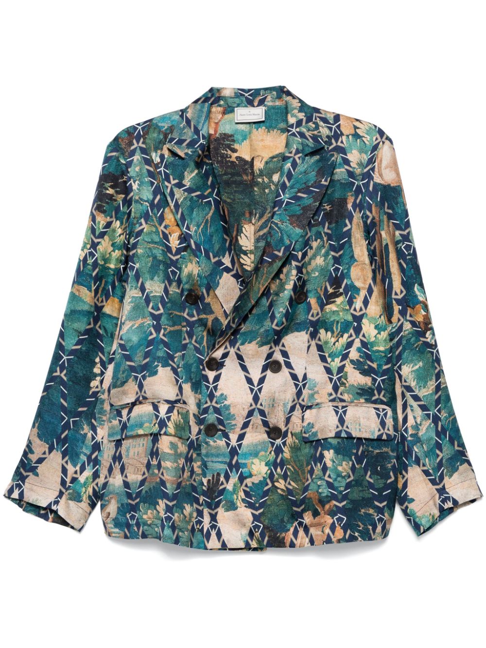 PIERRE LOUIS MASCIA Printed Silk Jacket - Women's FW24 Collection