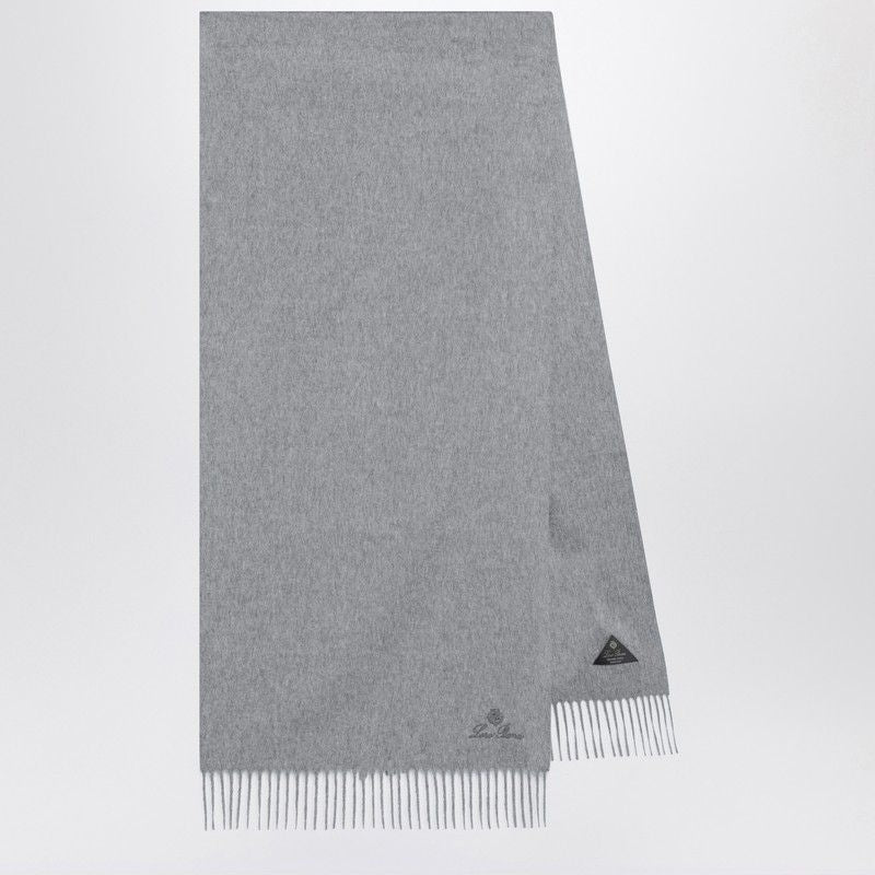 LORO PIANA Luxury Cashmere Scarf with Fringed Edges