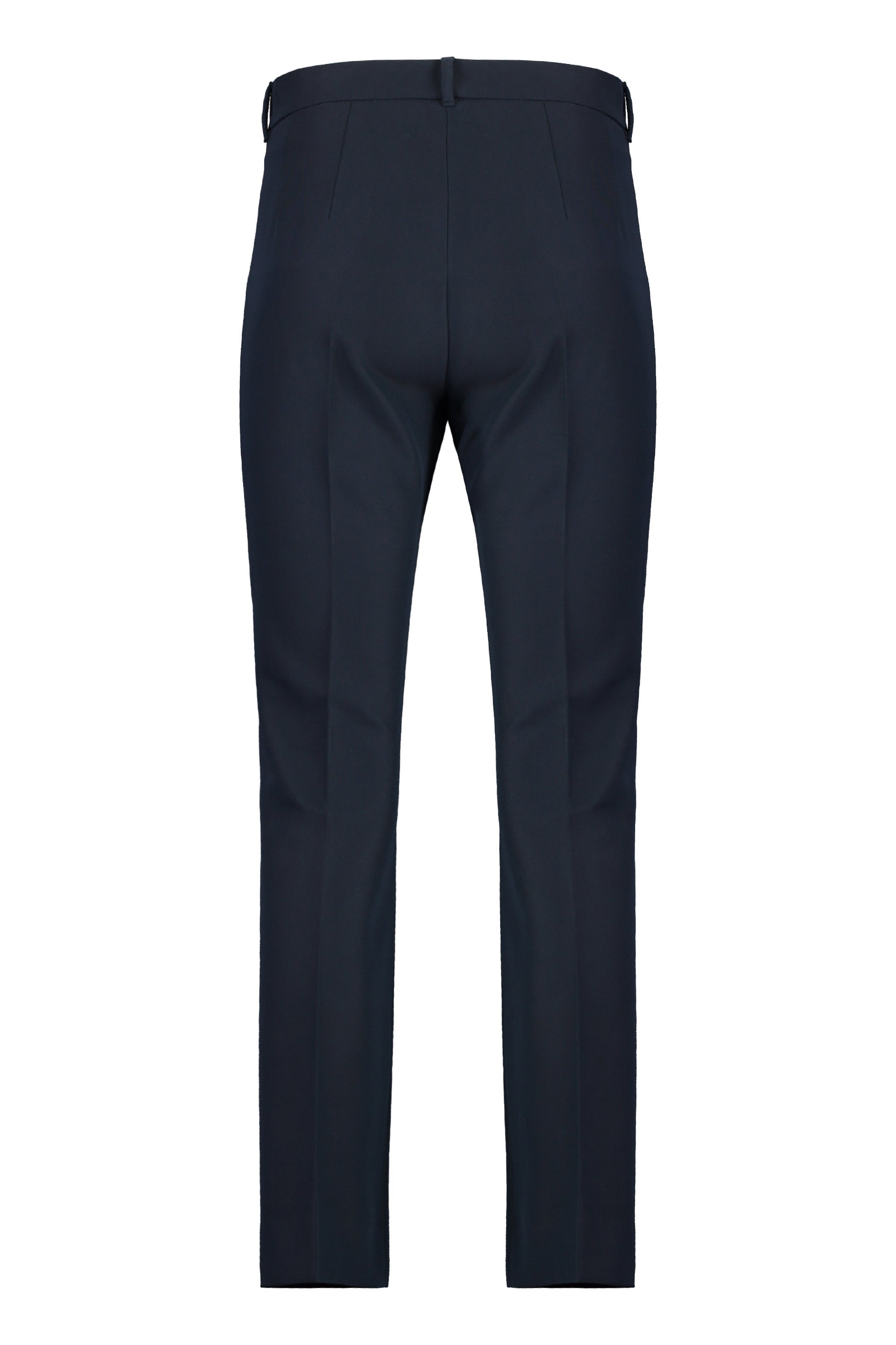 S MAX MARA Stretch Viscose Flared Hem Trousers