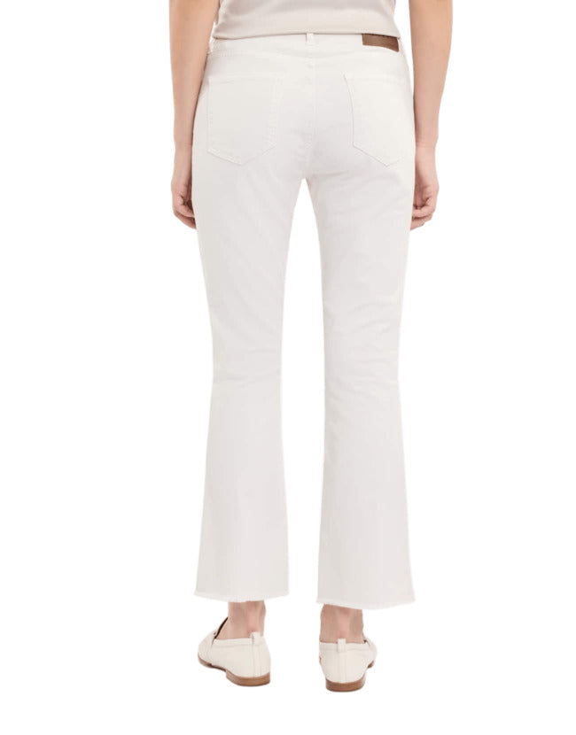 FAY Skinny Trousers with Frayed Hem