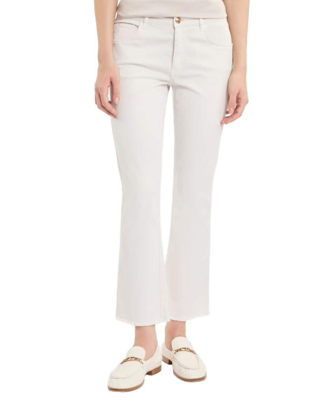 FAY Skinny Trousers with Frayed Hem