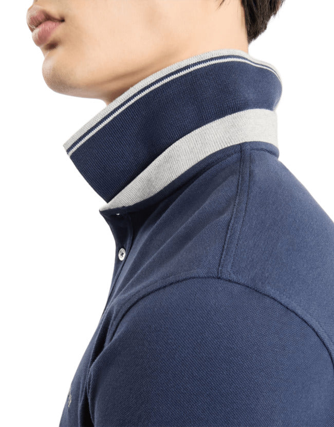 FAY Slim Fit Stretch Polo T-Shirt for Men