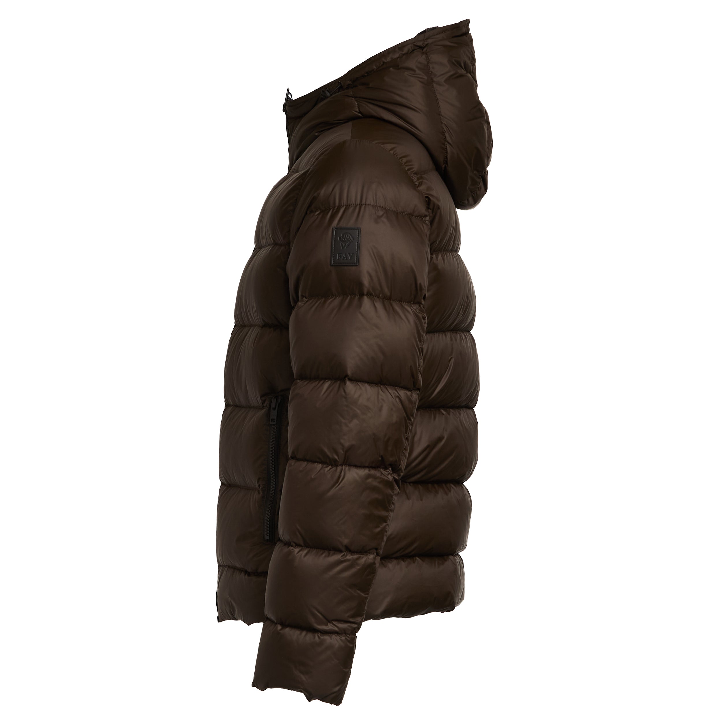 FAY Short Down Jacket with Hood for Men
