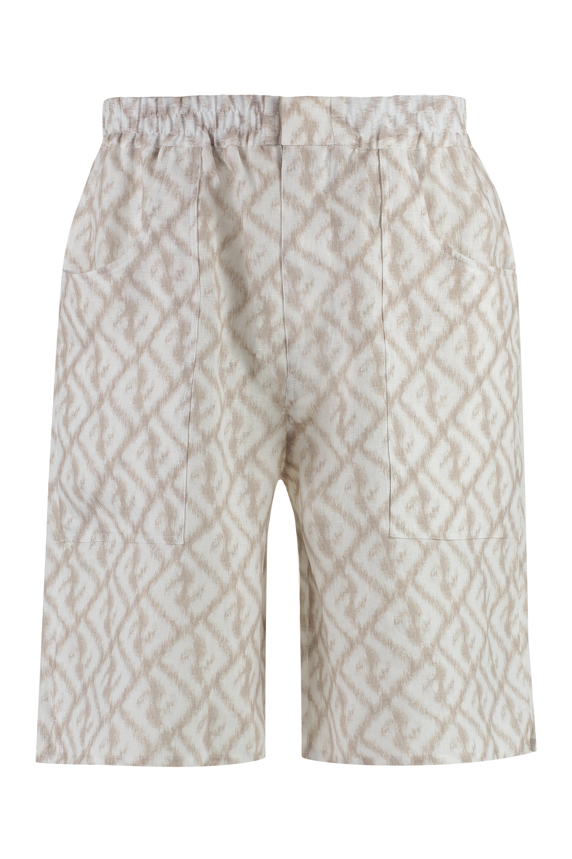 FENDI Stylish Linen Fitted Shorts for Men