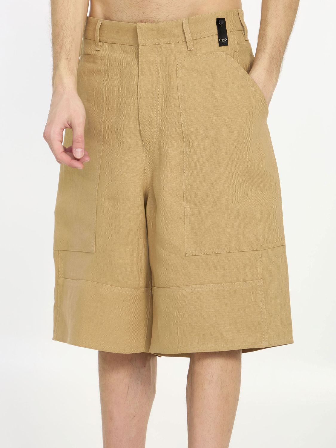 FENDI Men's Paper Bermuda Shorts