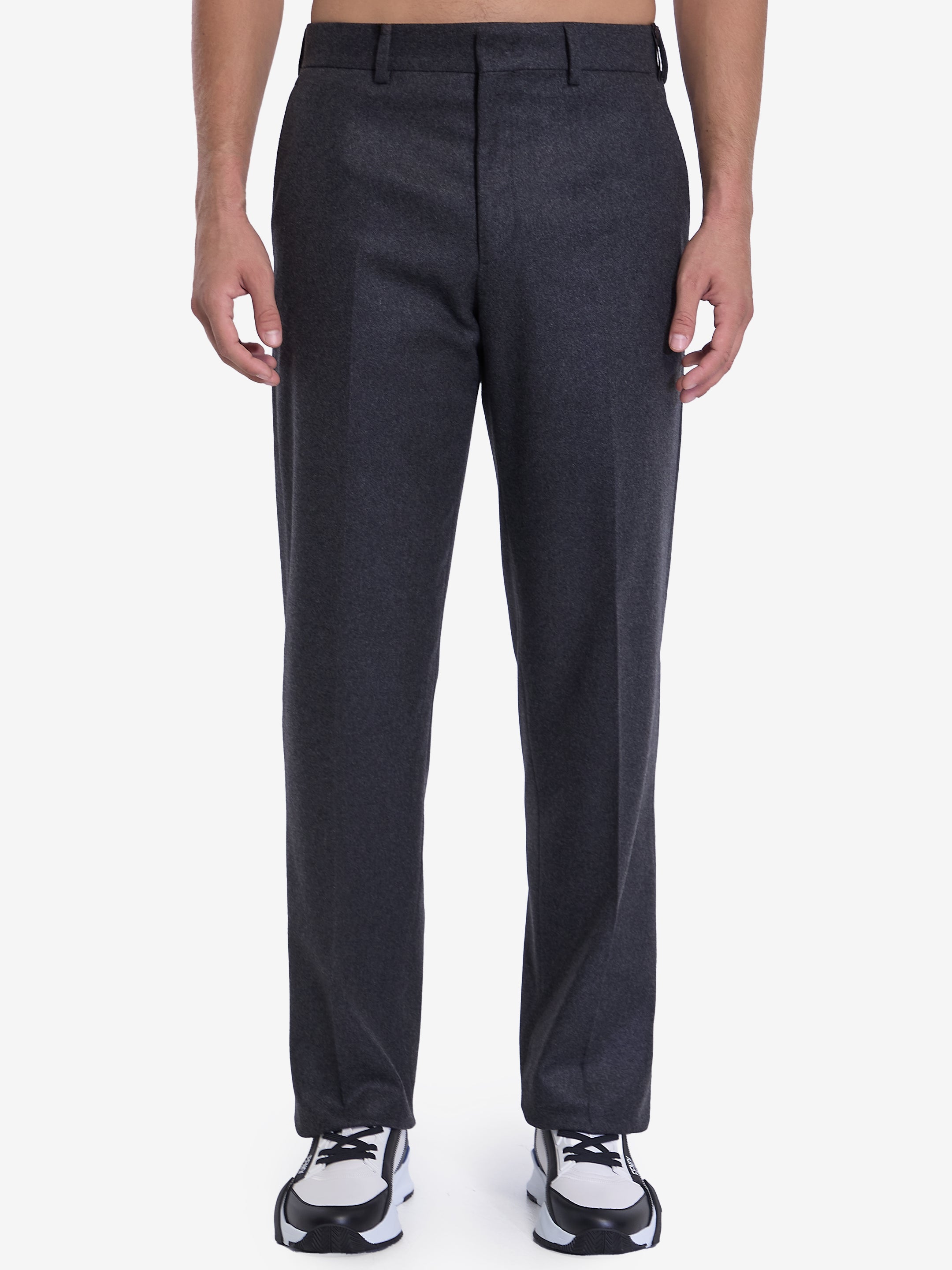 FENDI Stretch Cashmere Trousers for Men - FW24 Collection