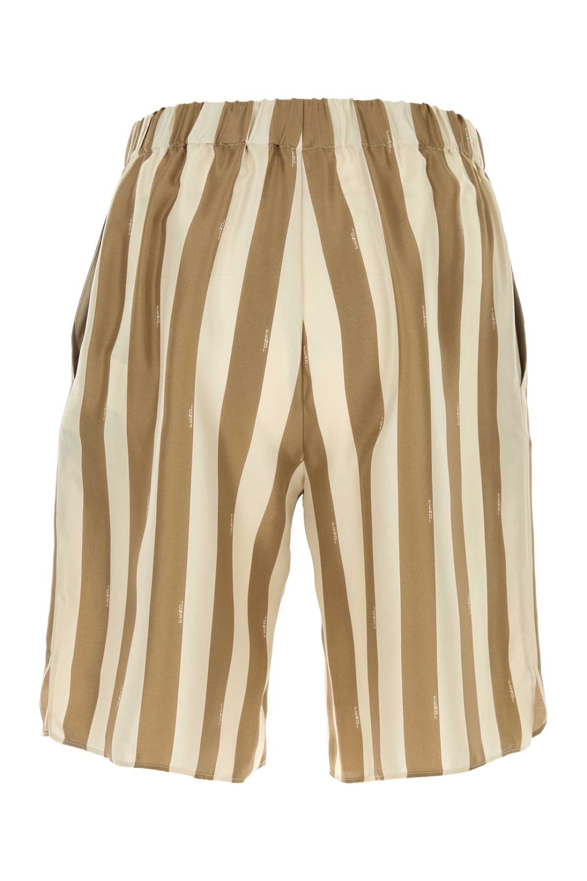 FENDI Silk Printed Bermuda Shorts for Men