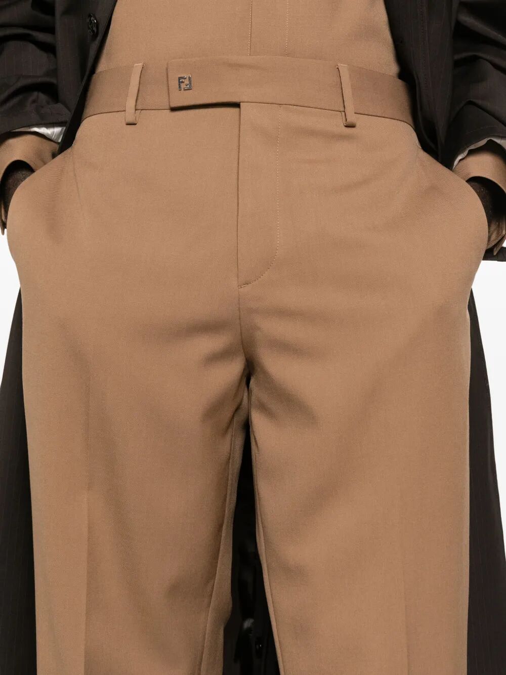 FENDI Wool Cigarette Trousers for Men - FW25 Collection