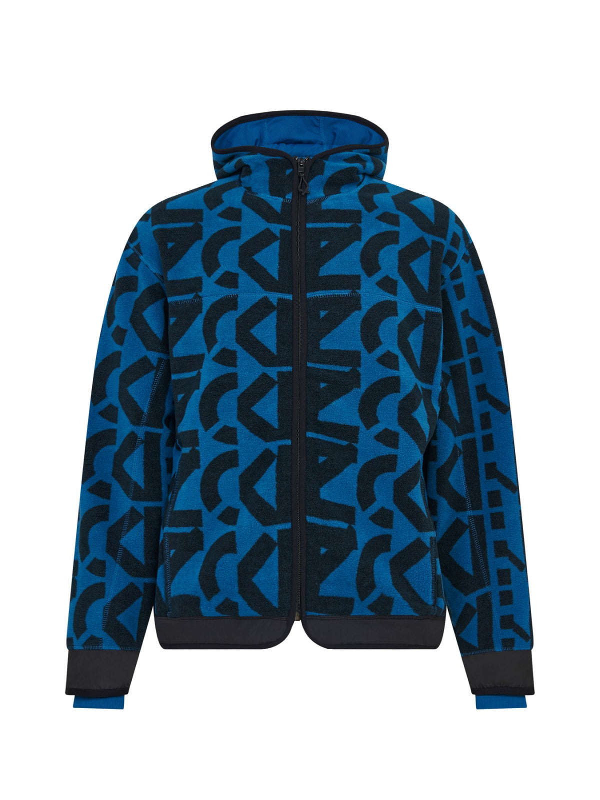 KENZO Allover Monogram Zipped Hoodie for Men - FW24 Collection
