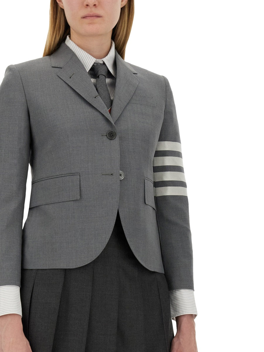 THOM BROWNE Sophisticated Single-Breasted Jacket - Size 40 IT