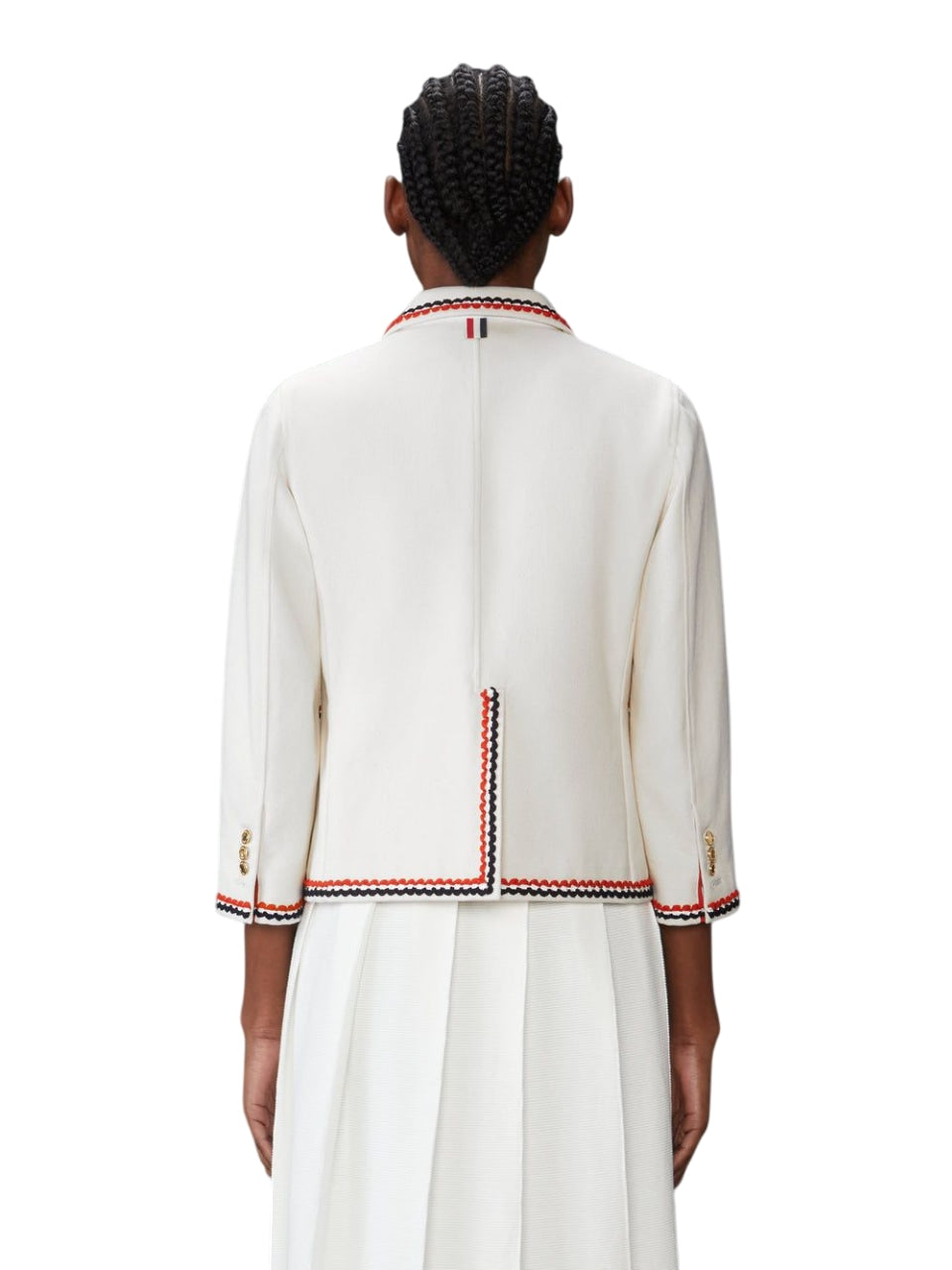 THOM BROWNE Cropped Patch Sport Jacket - SS25