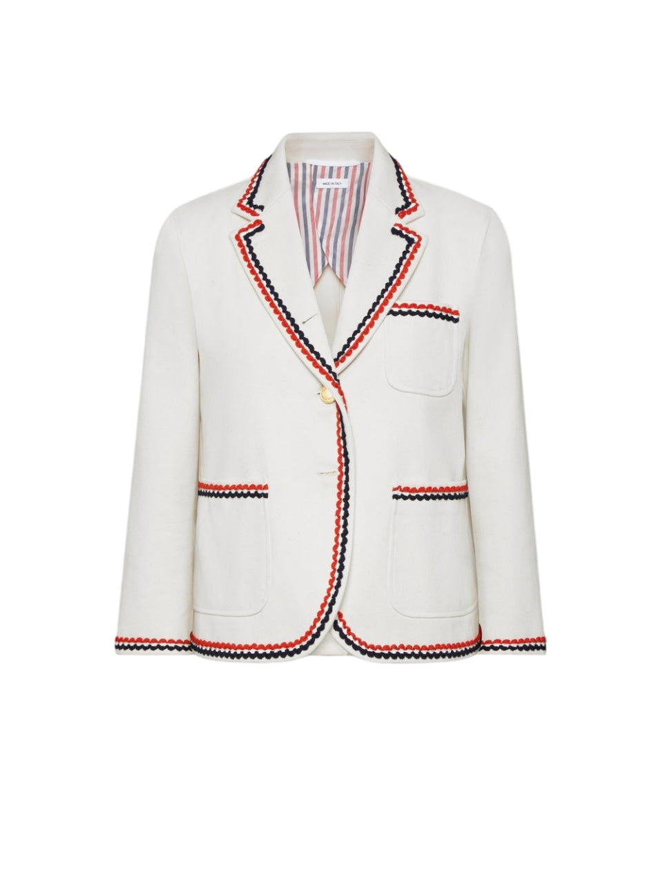 THOM BROWNE Cropped Patch Sport Jacket - SS25