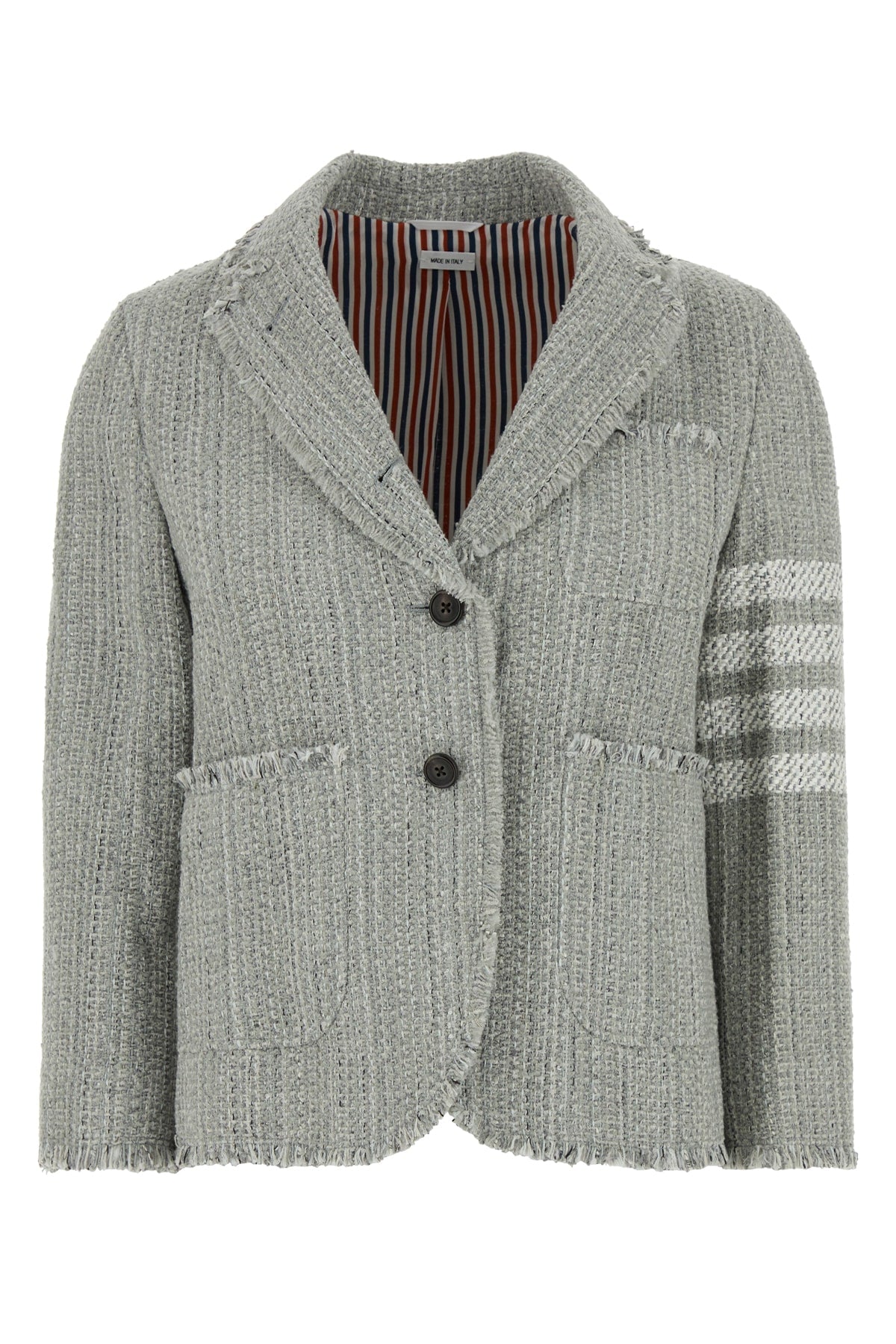 THOM BROWNE Mini 4 Bar Stripe Tweed Jacket for Women
