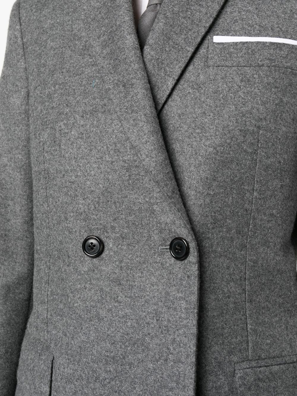 THOM BROWNE Elongated Long Sleeve Double Breasted Sportcoat - Women's