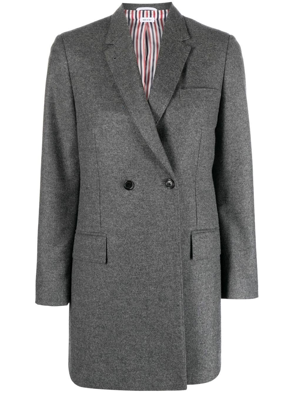 THOM BROWNE Elongated Long Sleeve Double Breasted Sportcoat - Women's