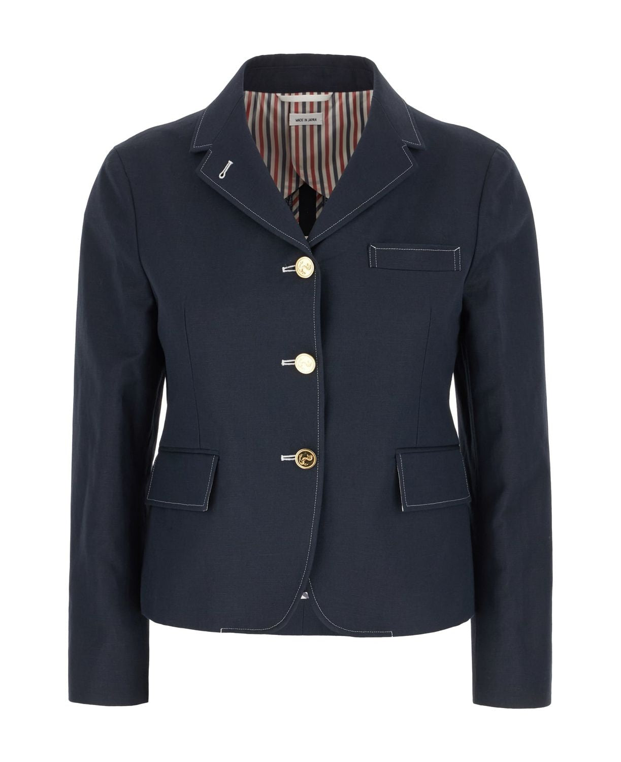 THOM BROWNE Cotton and Linen Jacket