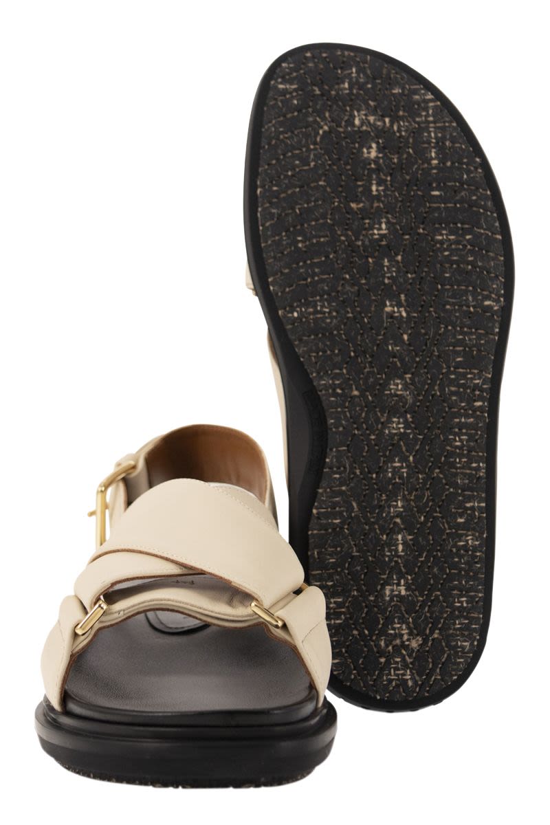 MARNI Leather Fussbett Sandals Size 11