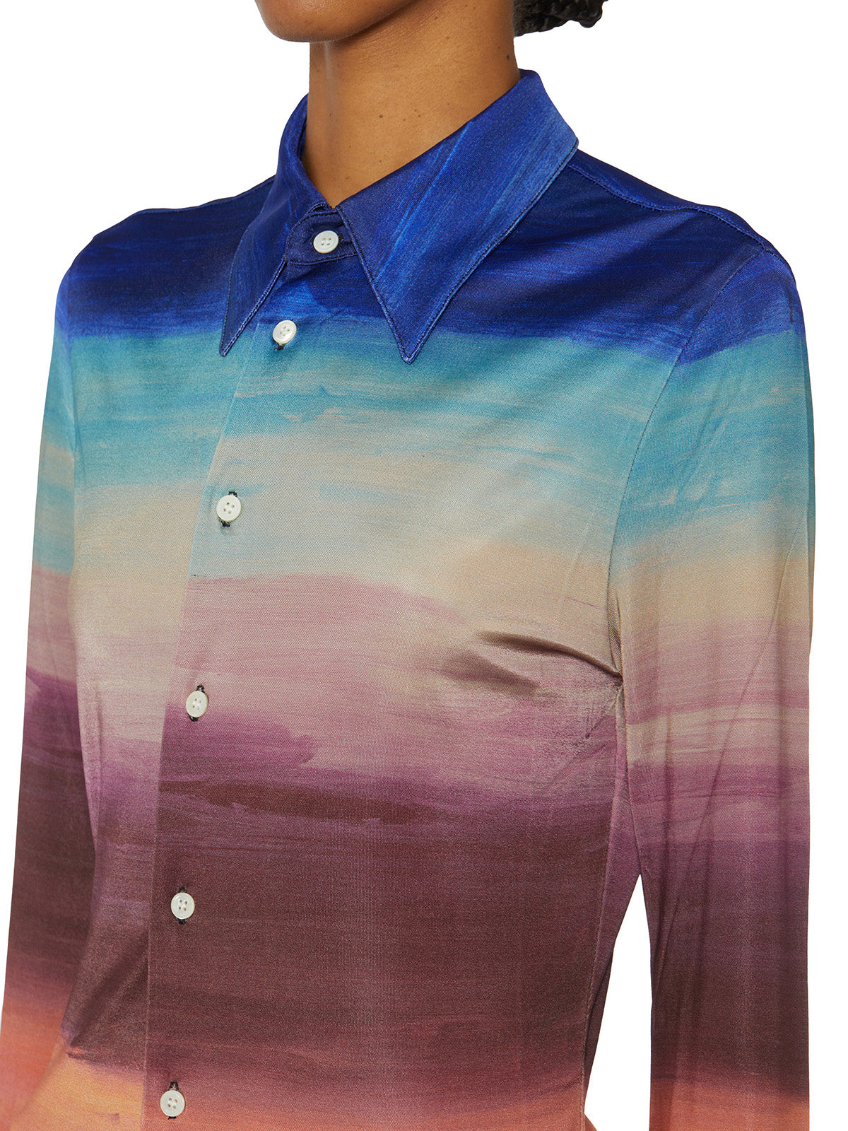 MARNI Classic Button Closure Shirt with Artistic Print - Size 40