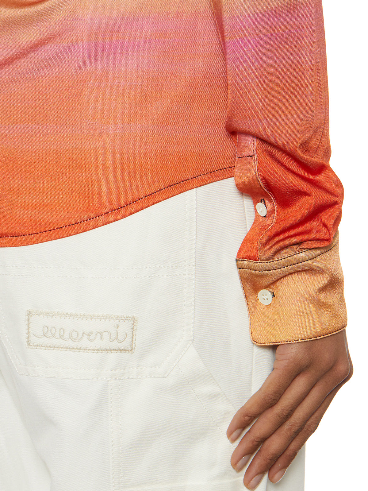 MARNI Classic Button Closure Shirt with Artistic Print - Size 40