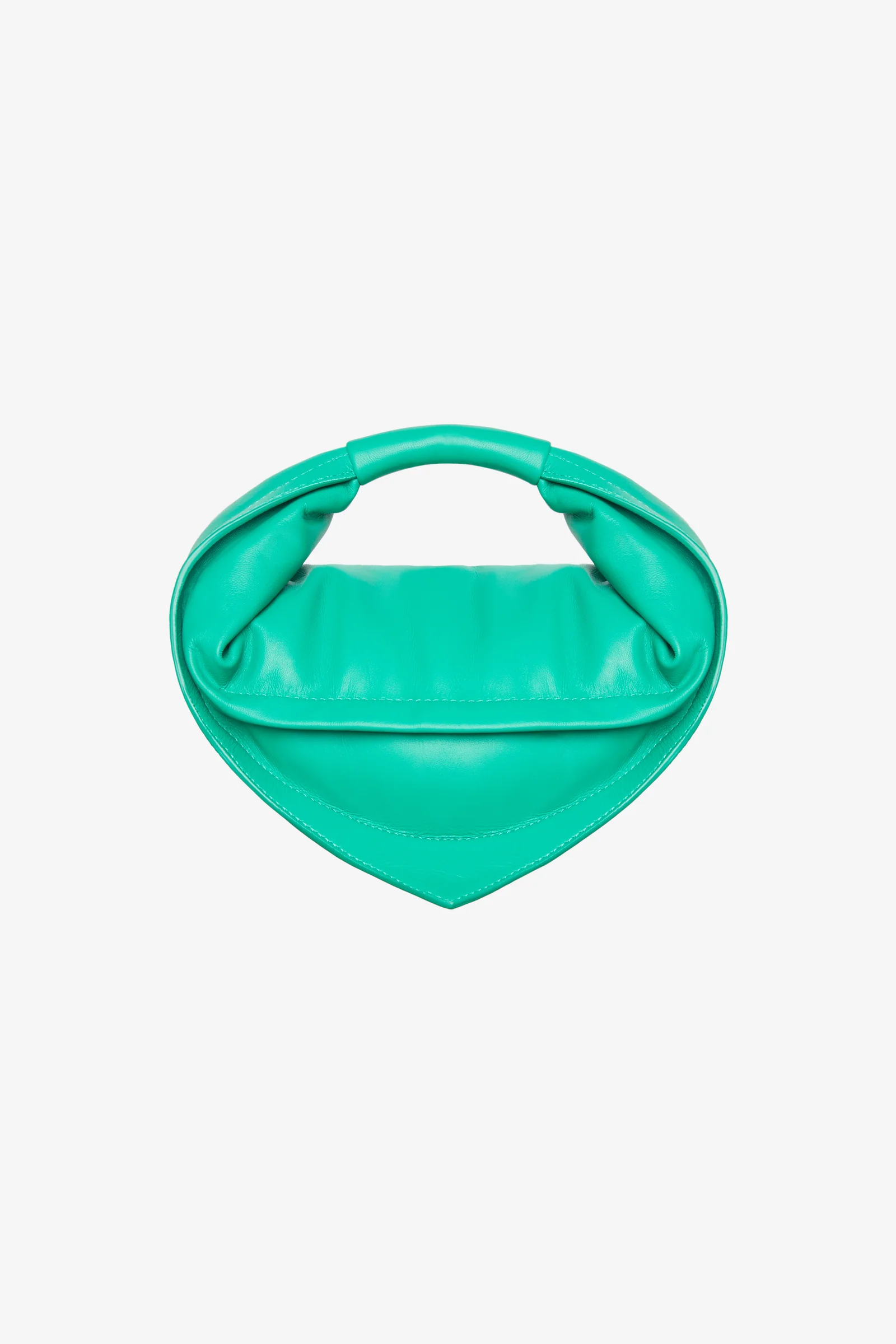 FEDERICO CINA Lambskin Mini Handbag with Reinforced Handle