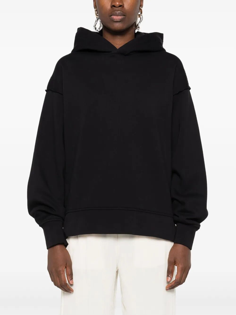 FEDERICO CINA Cotton Hoodie with Tortellino Recipe Design for Women - FW25