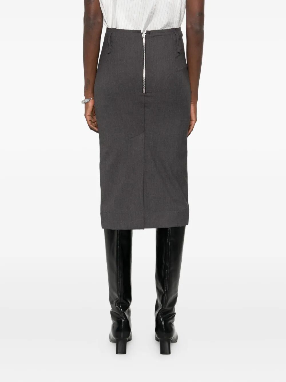 FEDERICO CINA Reversible Longuette Skirt