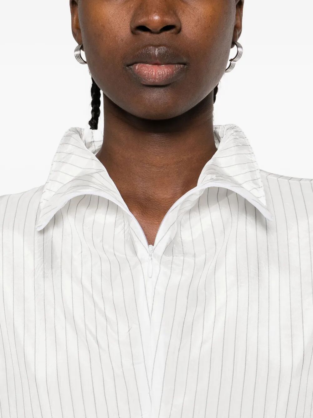 FEDERICO CINA Sleeveless Blouse with Zip