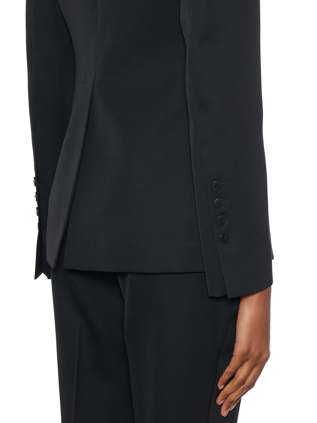 SAPIO Double-Breasted Mini Wool Jacket - Size 42