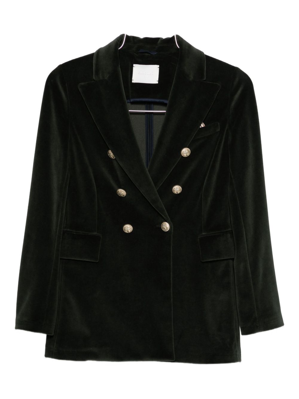 CIRCOLO 1901 Double-Breasted Velvet Jacket for Women