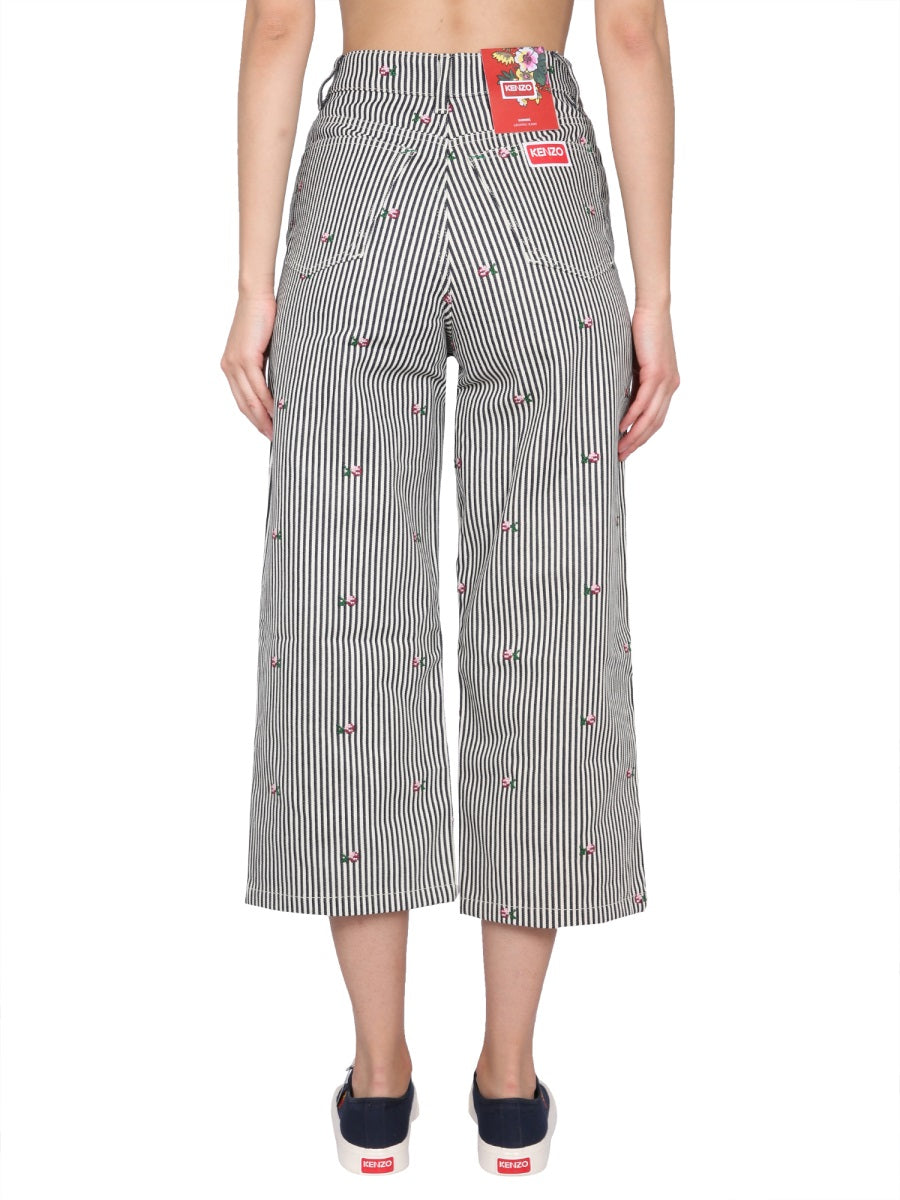 KENZO Trendy Cropped Fit Jeans for Women