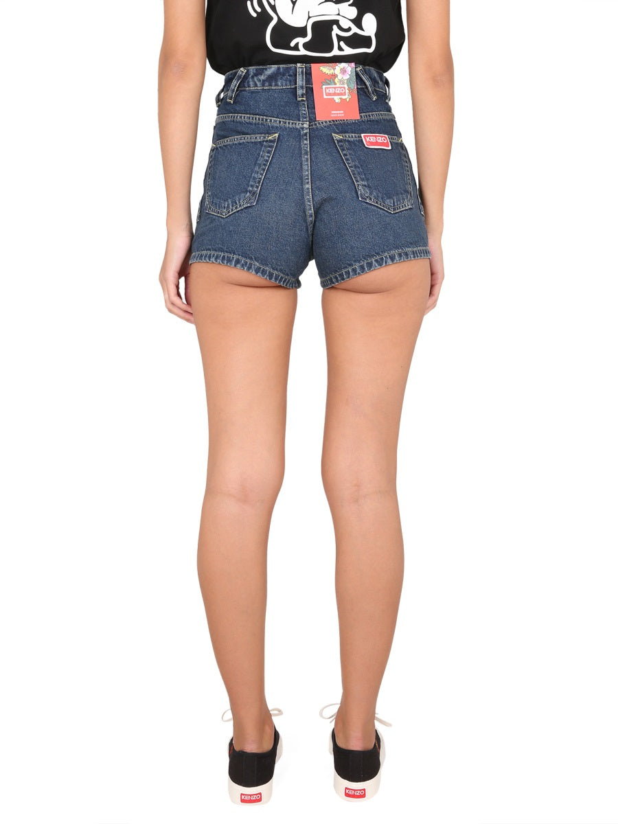 KENZO Denim Mini Shorts for Women