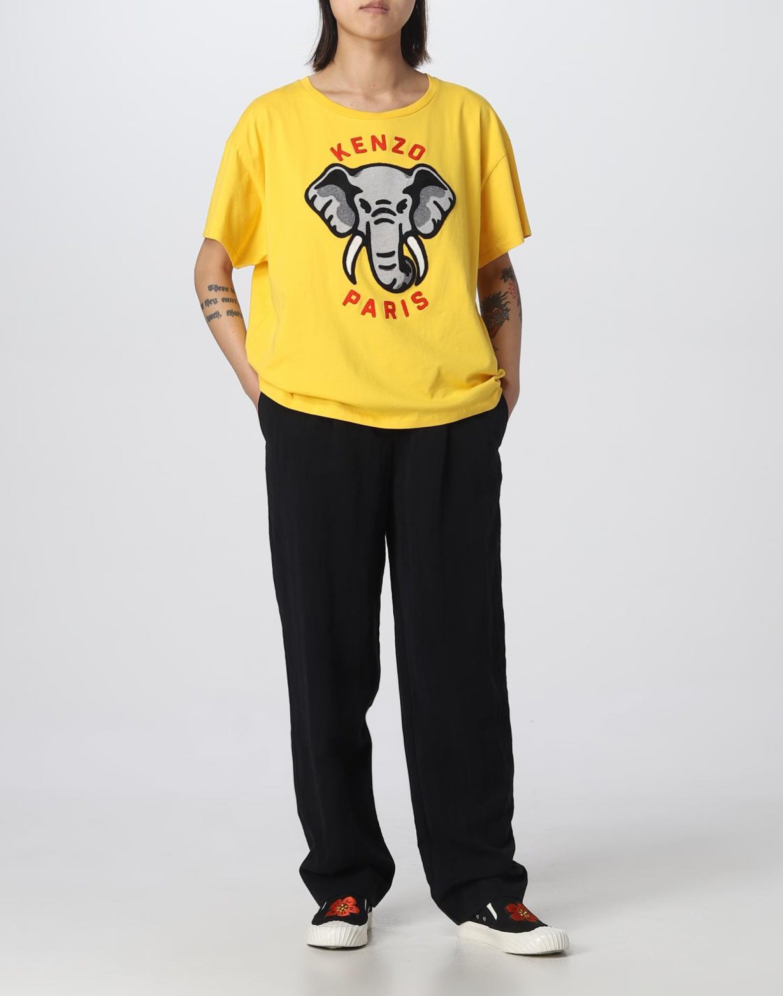 KENZO Relaxed Fit Elephant Logo T-Shirt - Women's