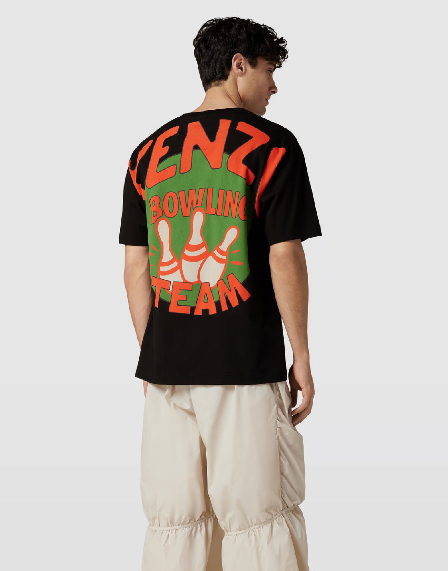 KENZO Oversized Bowling Team Logo T-Shirt for Men