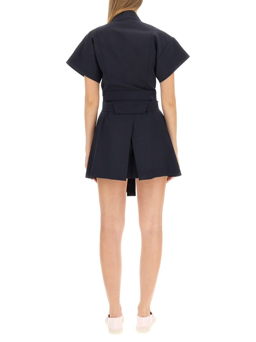 KENZO Mini Kimono Dress - Regular Fit, Size 38