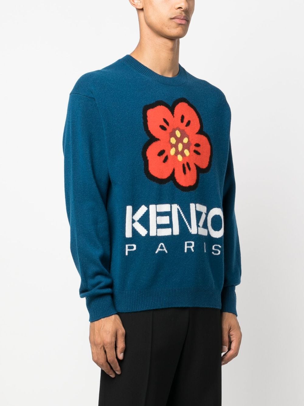 KENZO Regular Fit Embroidered Boke Flower T-Shirt - Size L