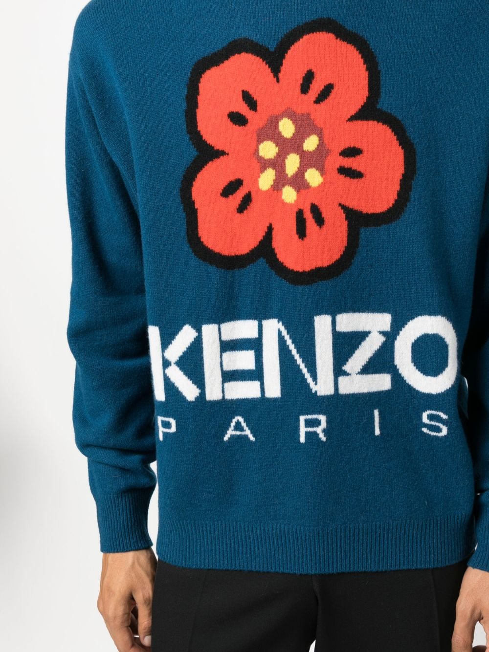 KENZO Regular Fit Embroidered Boke Flower T-Shirt - Size L