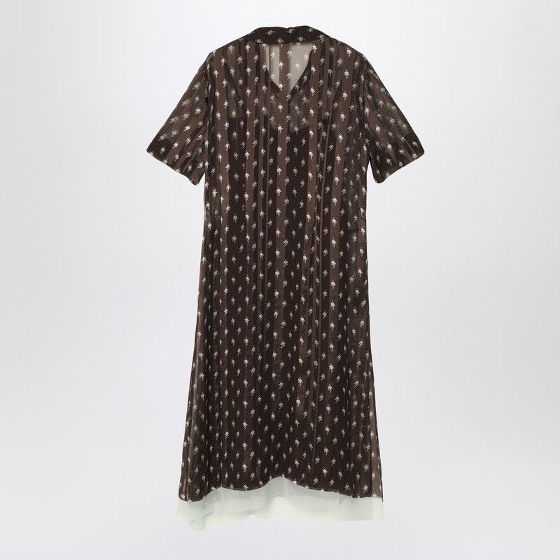 FENDI Chiffon Chemisier Mini Dress