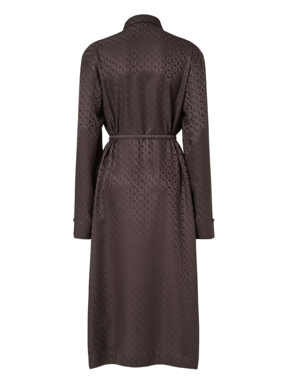 FENDI Logo Jacquard Dress with Belt - Mini Style