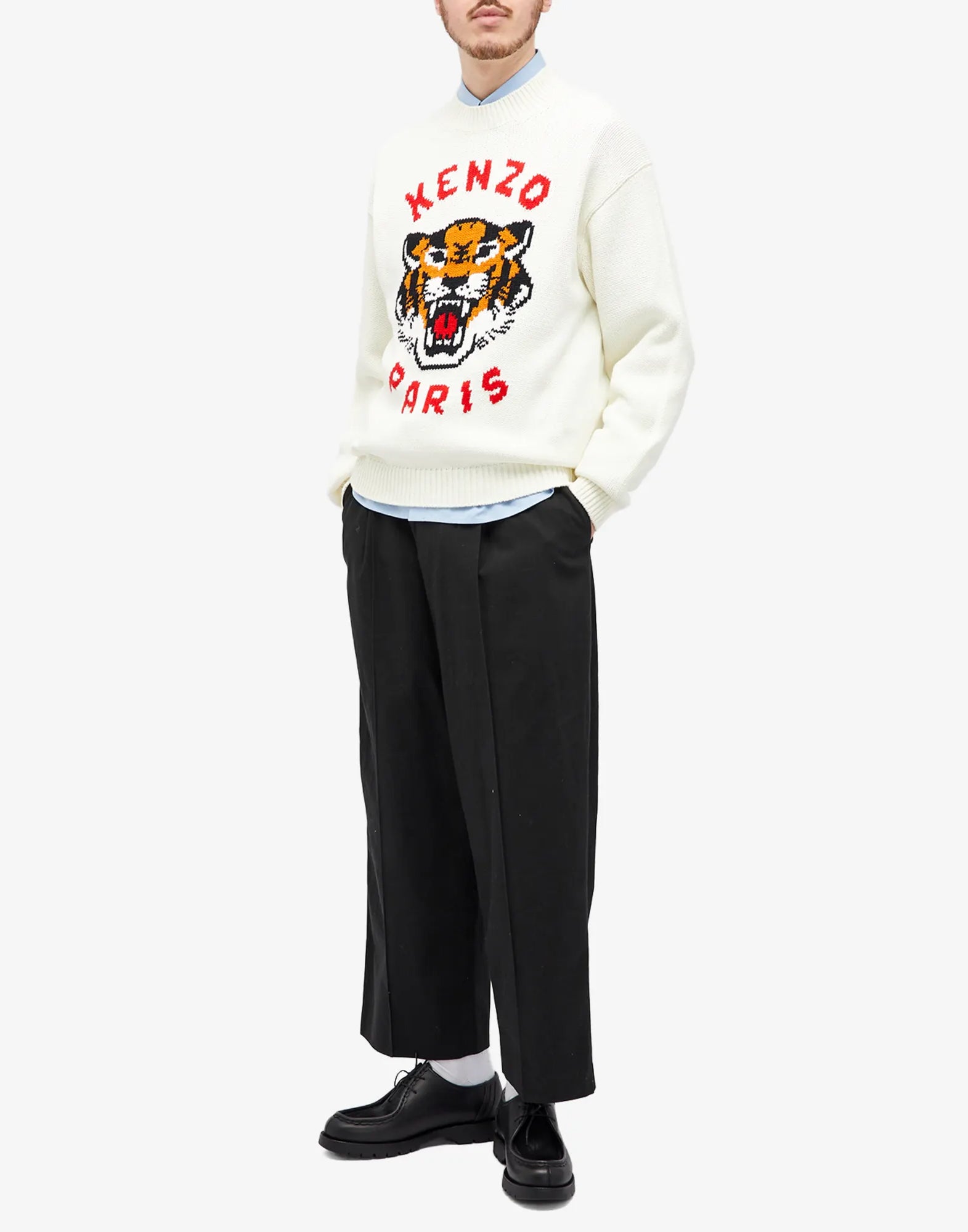 KENZO Lucky Tiger Logo Sweater - Multi-Season Essential