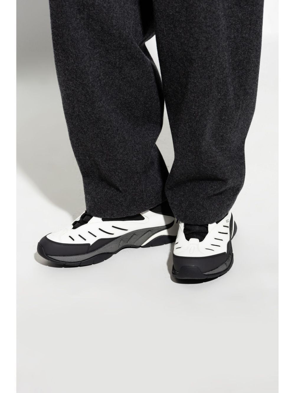 KENZO Two-Tone Fabric and Synthetic Leather X-Trainer Sneaker for Men