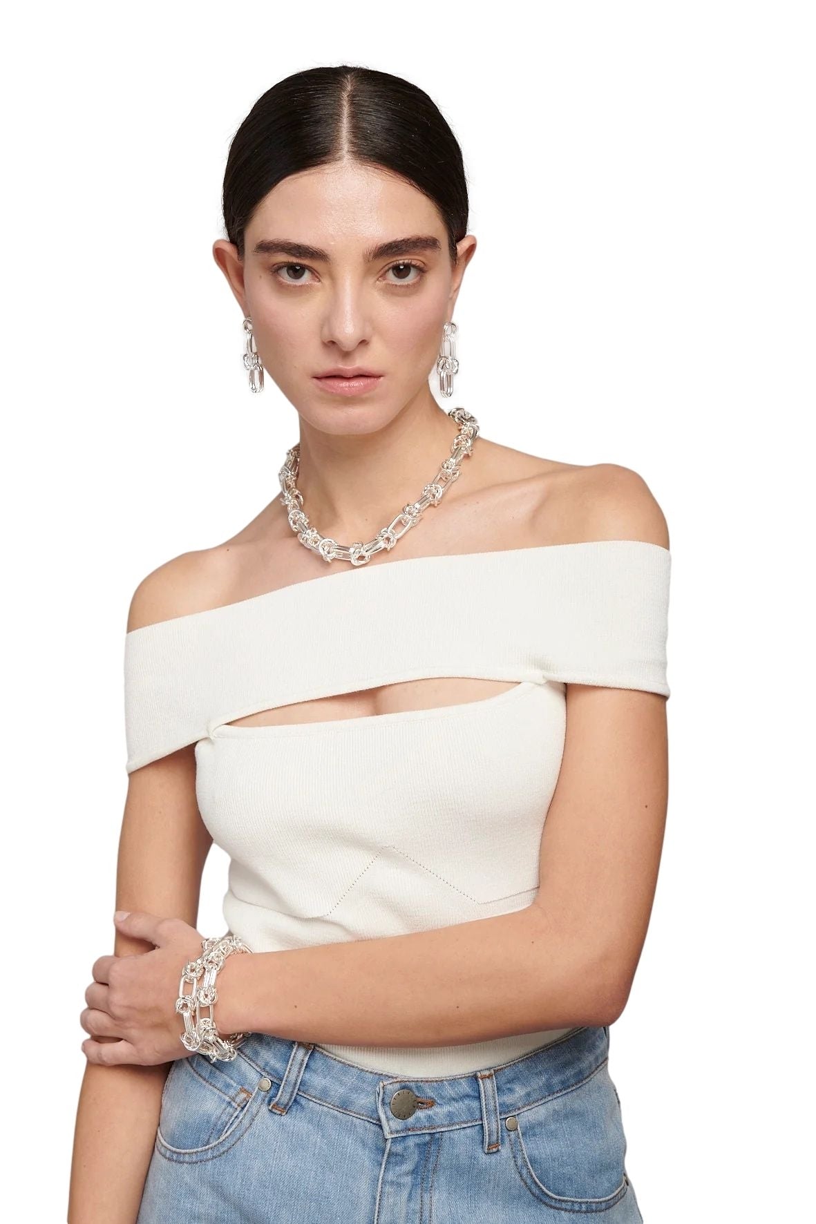 FEDERICA TOSI Artistic Interwoven Chain Bracelet