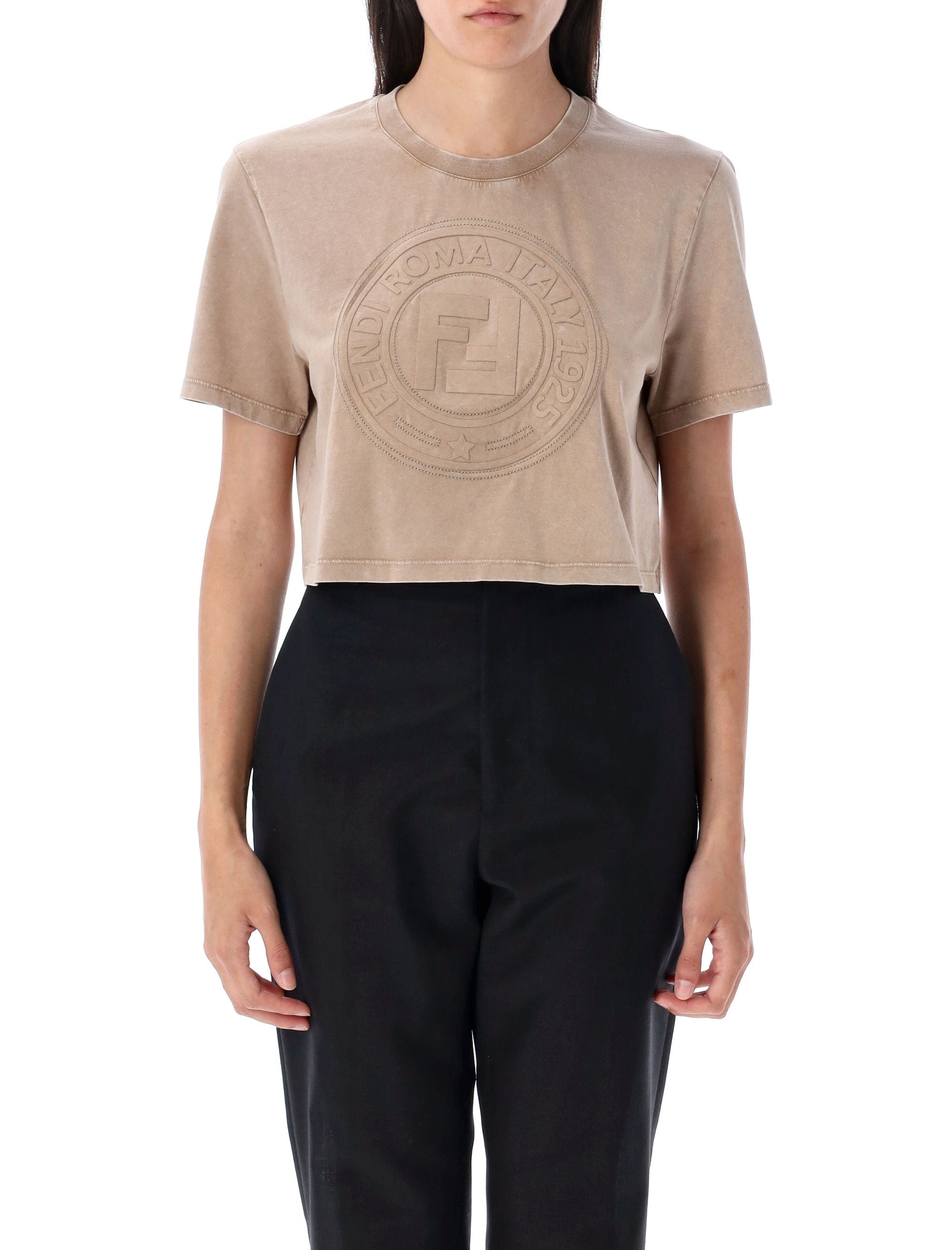 FENDI Cropped Mini T-Shirt for Women