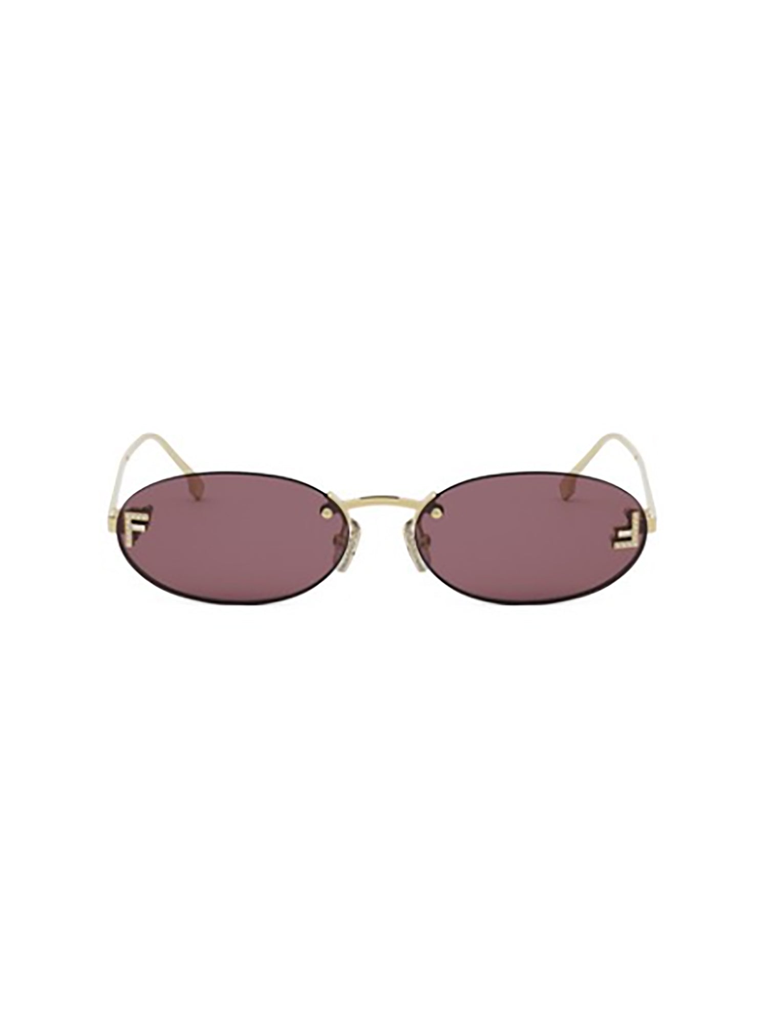 FENDI Elegant Women's Metal Sunglasses - 135mm Temple Size