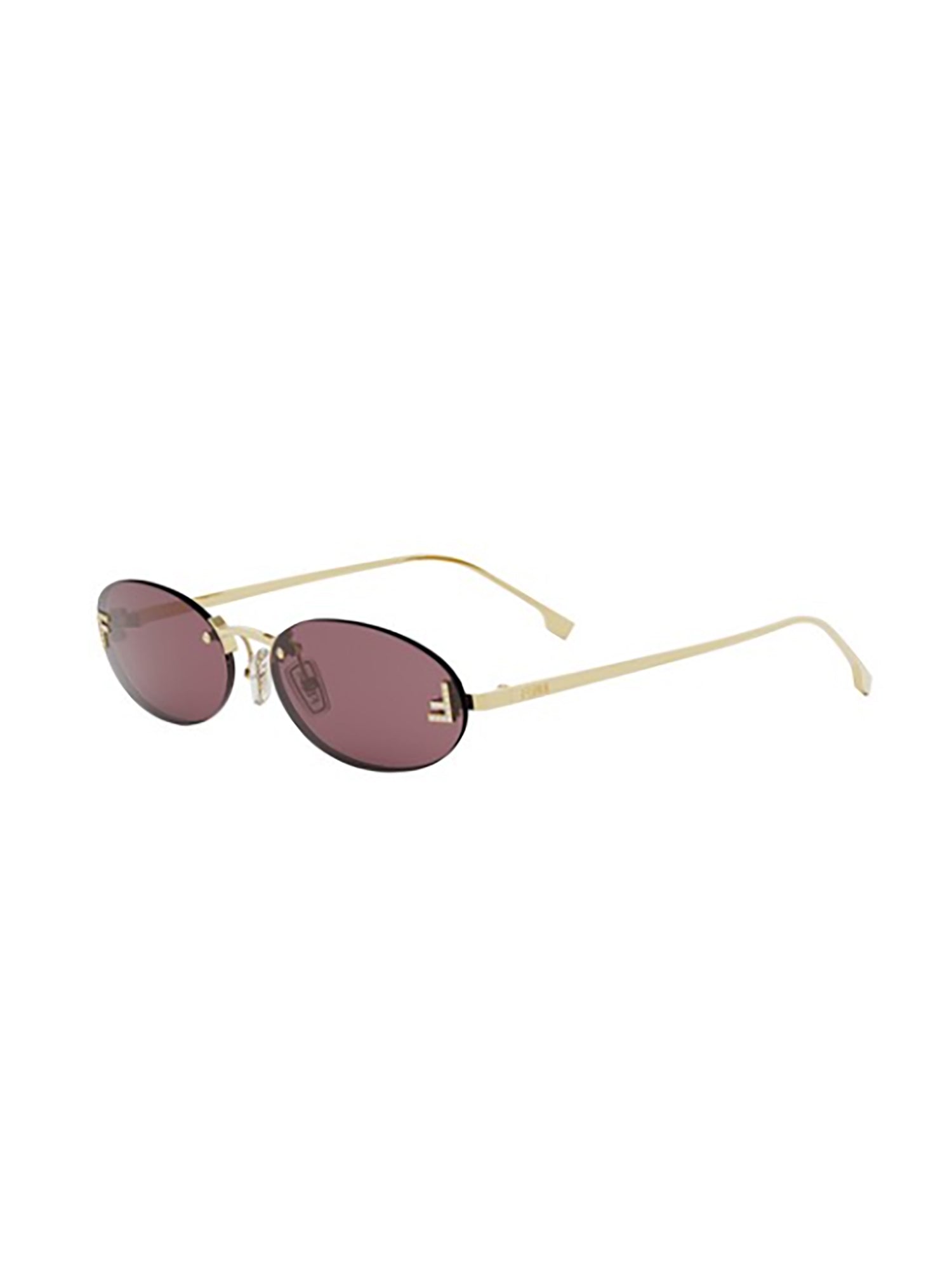 FENDI Elegant Women's Metal Sunglasses - 135mm Temple Size