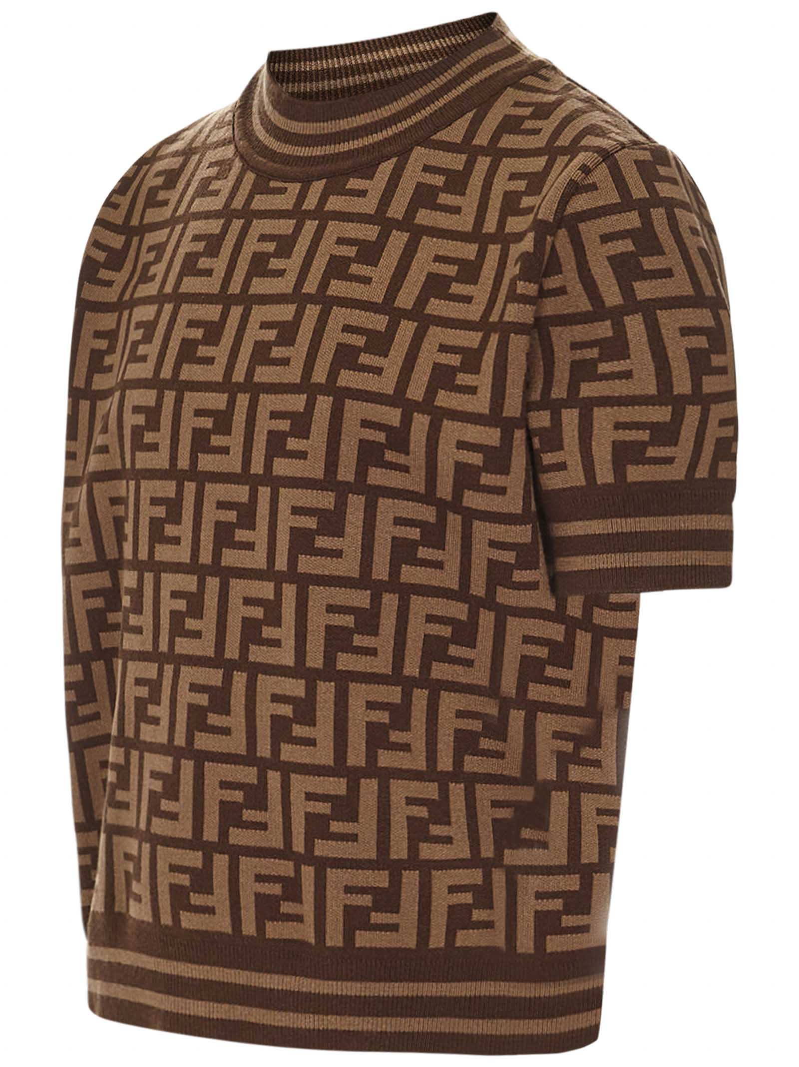 FENDI Charming Short-Sleeve Mini Top for Girls