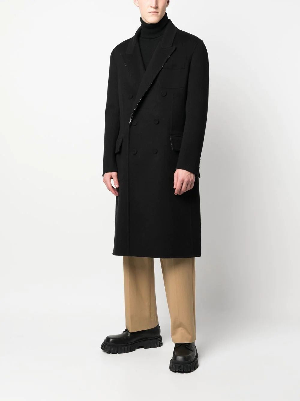 FENDI Double Wool Logo Jacket for Men - FW23 Collection