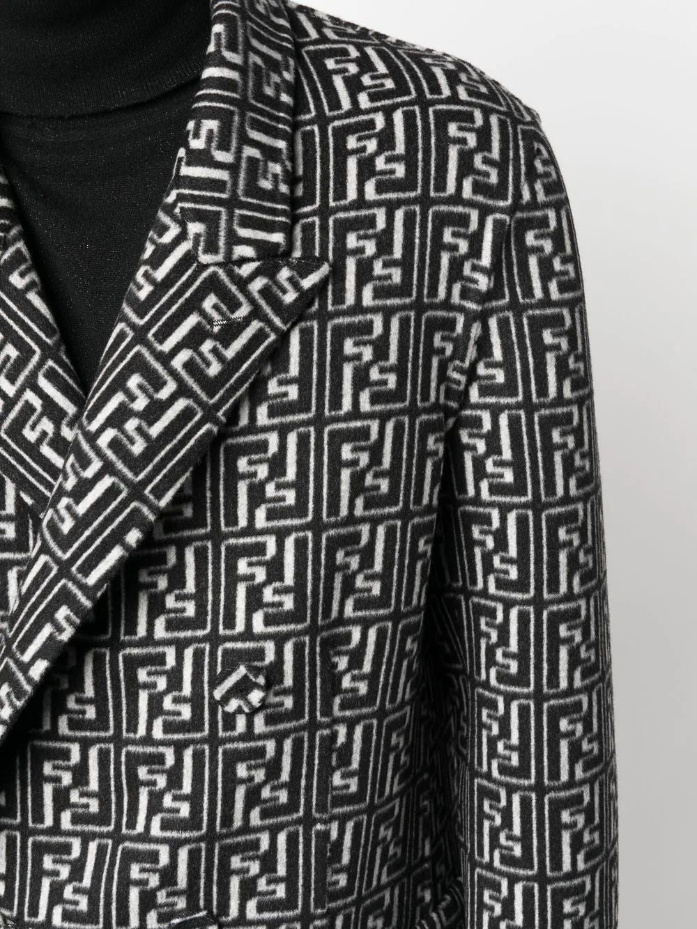 FENDI Double Wool Logo Jacket for Men - FW23 Collection
