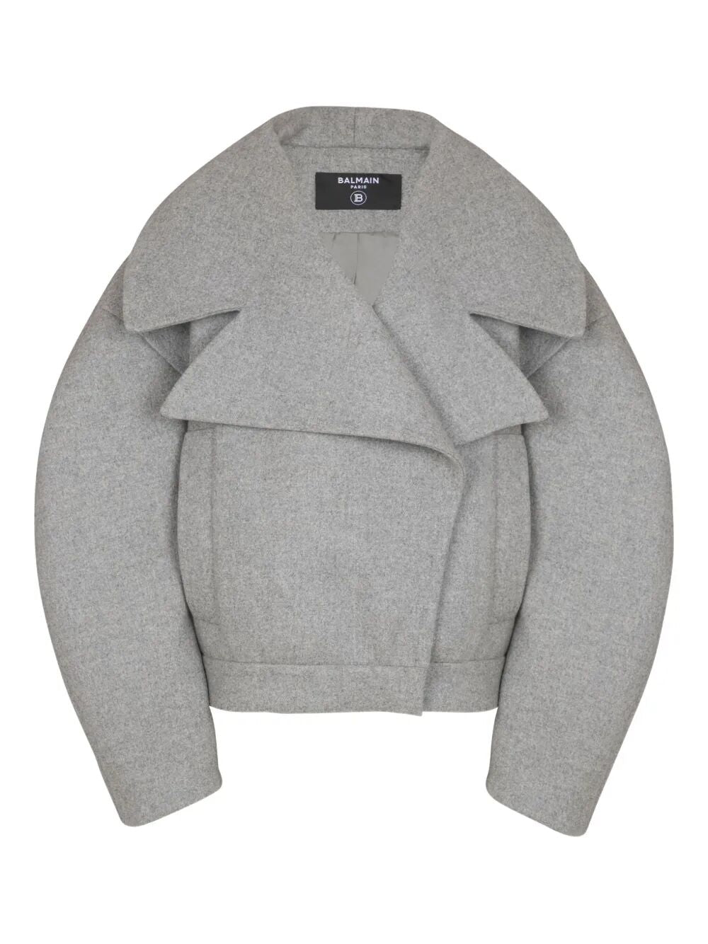 BALMAIN Wool Caban Coat for Women - FW25