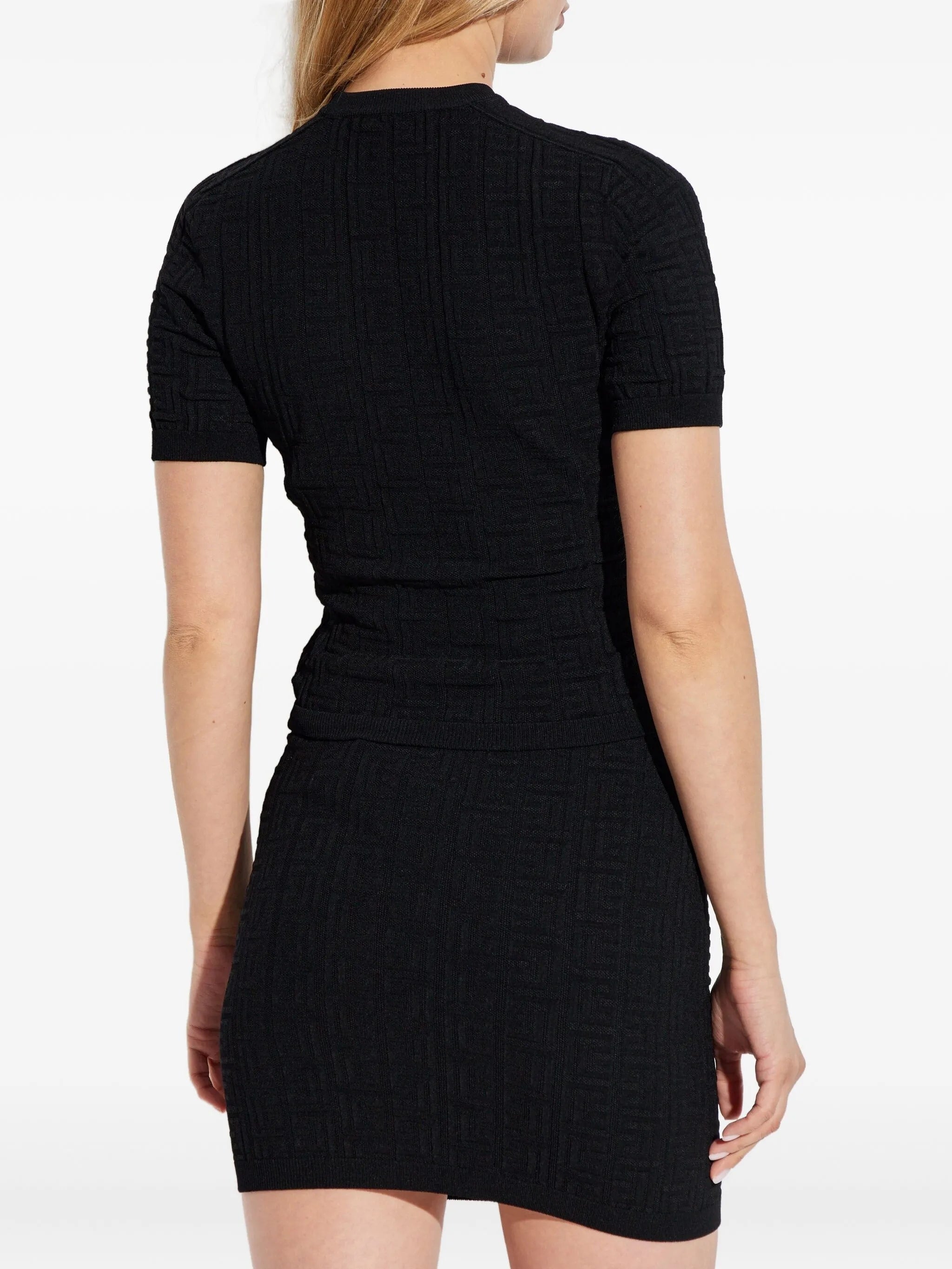 BALMAIN Labyrinth Knit Top - Size 40